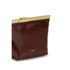 Jimmy Choo Bordeaux Calf Leather Bos Taurus Clutch Bag