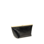 Jimmy Choo Black Calf Leather Bos Taurus Clutch Bag