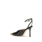 Jimmy Choo Black Calf Leather Bos Taurus High Heel Pumps