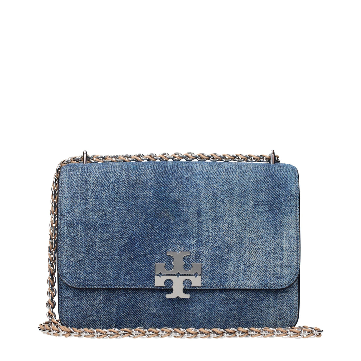 Tory Burch Blue Leather Shoulder Bag