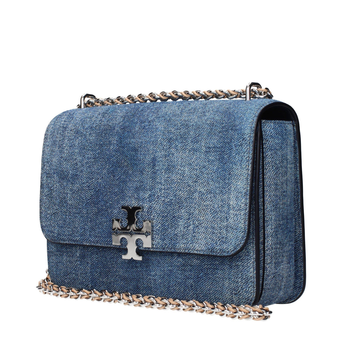 Tory Burch Blue Leather Shoulder Bag