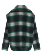 Balenciaga Bicolor Wool Full-Length Jacket