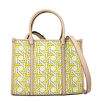 Tory Burch Yellow Fabric Handbag