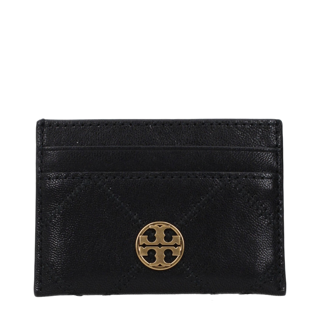 Tory Burch Black Leather Cardholder