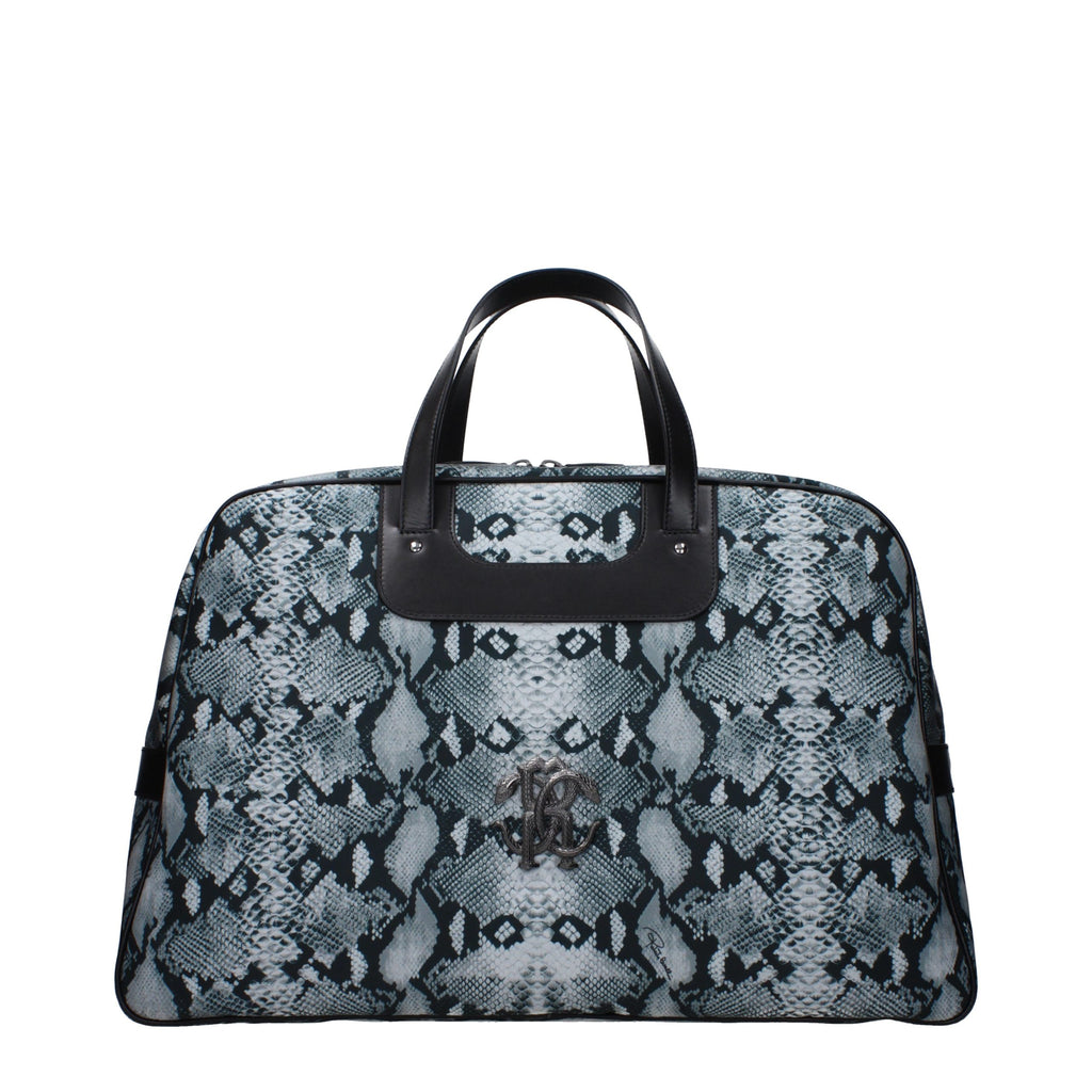 Roberto Cavalli Gray Fabric Luggage And Travel