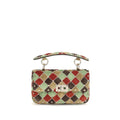 Valentino Garavani Multicolor Suede Leather Shoulder Bag