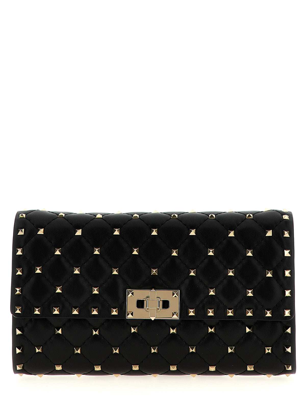 Valentino Garavani Black Lamb Leather Shoulder Bag