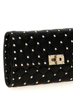 Valentino Garavani Black Lamb Leather Shoulder Bag
