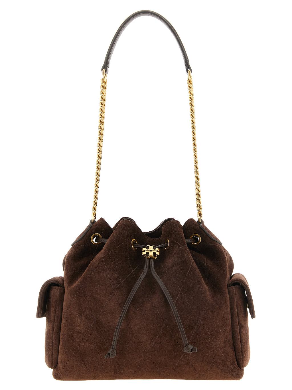Tory Burch Brown Calfskin Shoulder Bag
