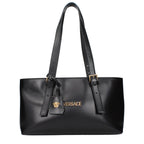 Versace Black Leather Shoulder Bag