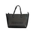 Mario Valentino Nero Polyurethane Women's Bag with Adjustable Shoulder Strap