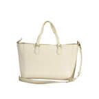 Mario Valentino White Polyurethane Womens Bag with Handles