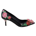 Dolce & Gabbana Black Leather High Heel Pumps