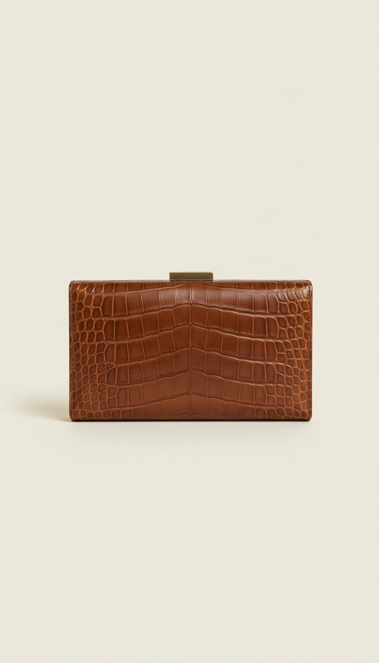 Exotic Skin Evening Clutch