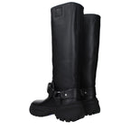 Burberry Black Leather Boots