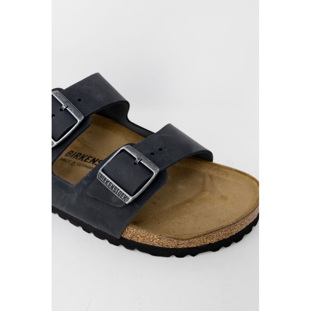 Birkenstock Black Synthetic Flat Sandals