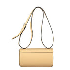 Beige Polyurethane Women Bag