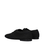 Dolce & Gabbana Black Fabric Oxfords And Derbies
