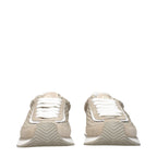 Dolce & Gabbana Beige Fabric Low Top Sneakers
