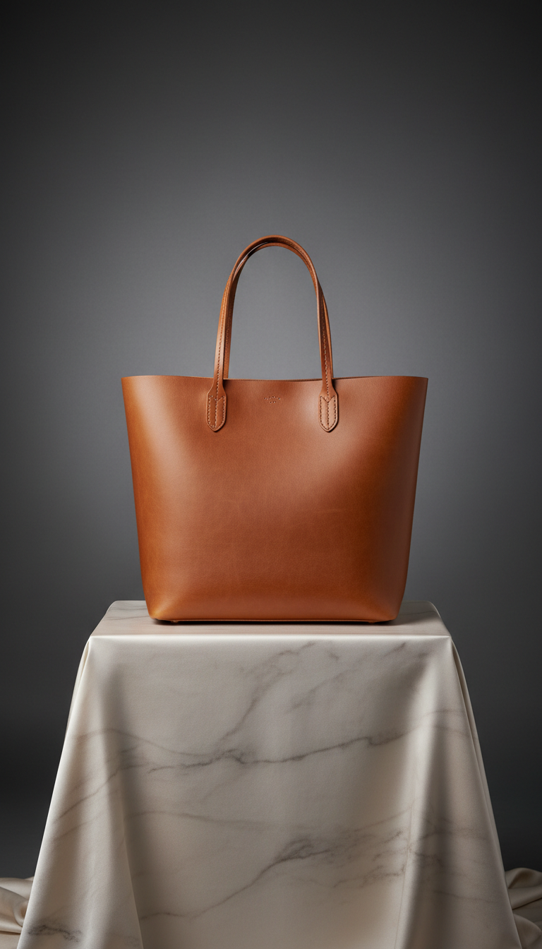 Cognac leather classic tote
